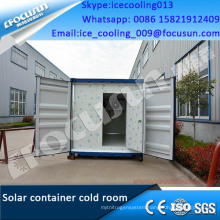 Solar power system container cold room design